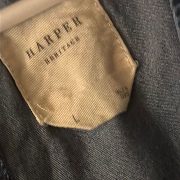 🌹 HARPER HERITAGE V NECK CHAMBRAY MINI DRESS - Picture 4 of 4